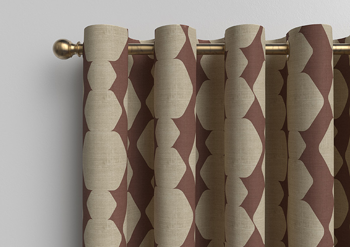 Construct, Dark Crimson - Made to Measure Curtains - Image 12